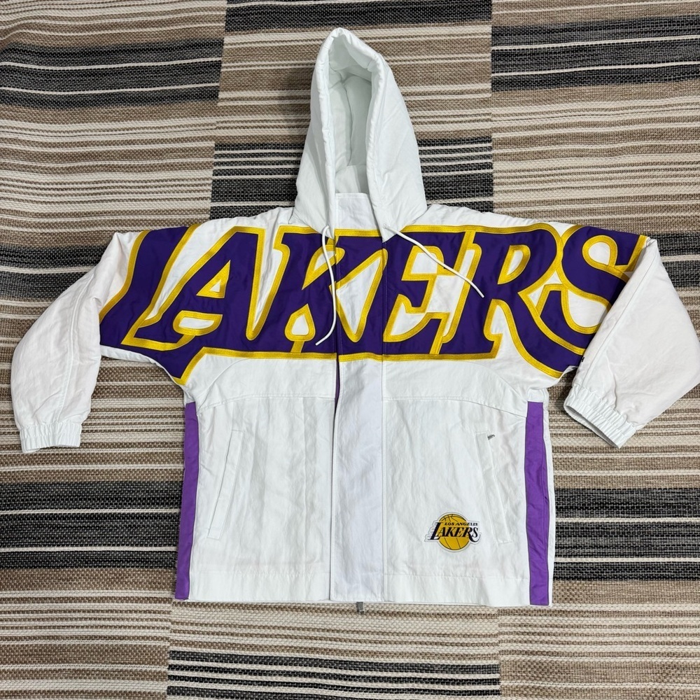 Nike‎ x AMBUSH NBA Collection Women’s Lakers Jacket Nylon White Purple Size XS